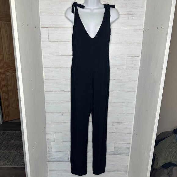For Love and Lemons Womens Midnight Tide Jumpsuit Romper in Black Size Medium - Picture 3 of 11